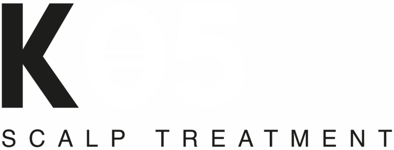 K05 Scalp Treatment logo with bold K05 lettering and the words “Scalp Treatment” on a transparent background.
