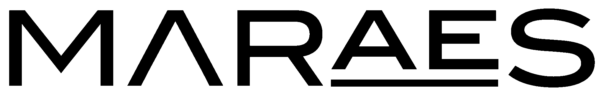 Maraes logo in black uppercase lettering on transparent background